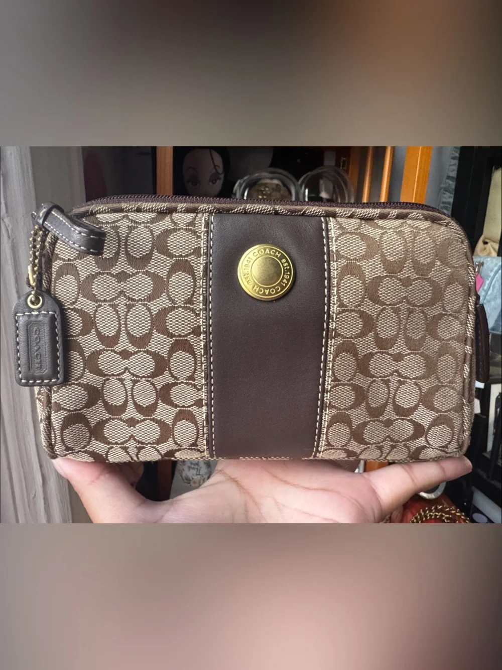 Coach Y2K Soho signature jacquard canvas & leather